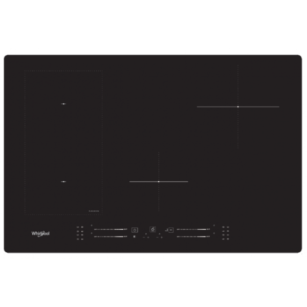 WHIRLPOOL 惠而浦 WLS3777NEP 77cm 嵌入式4頭電磁爐 Schott陶瓷玻璃